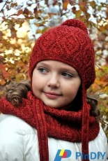 Fanciful Flower Hat with Earflaps by Pelykh Natalie