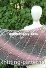 Harvest Moon Brioche Shawl by Elaine Phillips - Free