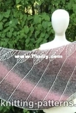 Harvest Moon Brioche Shawl by Elaine Phillips - Free