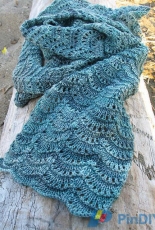 Foggy Seas Scarf by Jennifer de Graaf-Free