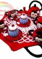 Maggie Weldon - Donna Collinsworth -  PB053 Ladybug Tea Set - English