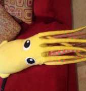 Giant squid body pillow
