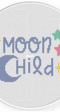 Daily Cross Stitch -  Moon Child