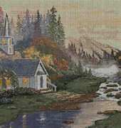 Artecy Cross Stitch - My Valley Church by Shirley Winters