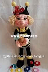 Happy Kids Amigurumi Design - Honey Bee Doll
