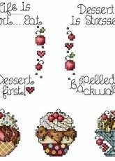 Jeremiah Junction - Cupcakes from Cross Country Stitching - October 2012 PCS