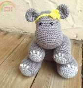 Knots of Rainbows - Jen Ryan- Betty the Hippo - free