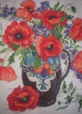 Poppies vase finish