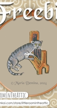 Little Room In The Attic - Medieval Cat Playing The Organ by Maria Demina - Free