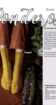 Ponderosa Socks by Abbye Dahl, Selena Shepard - Wool & Pine
