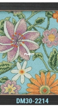 Mill Hill - Floral Fantasy DM30-2214 Floral Blue 2 by Debbie Mumm