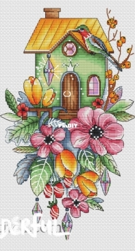 House with Tulips by Svetlana Sichkar XSD