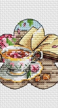 Crumbs On The Palm Of Your Hand - Waltz of Spring - Tea in the garden by Irina Savitskaya