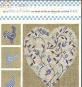 DMC-9783/22-Idees a broder sur toile de lin et linge de cuisine DMC