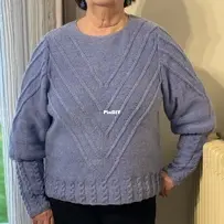 blue sweater