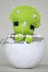 Elfin Thread - Lorena da Silva - Tronco the Chibi Triceratops
