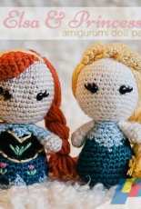 Electric Bunny Crafts- Gina Fiorito-Princess Anna and Queen Elsa Amigurumi Doll