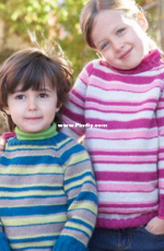 Patons-PAKO-329-001145M-Kids Top-Down Striped Sweater-Free.