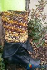 Sunflower Fields  Legwarmers by Shannon Sanchez