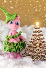 Plush Olik - Olga Kuznetsova - Christmas Tree Dragon - Russian