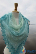 Diamond Yarn-Cloud Cover Shawl by Michele C Meadows-Free