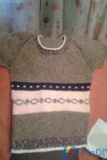 Top-down sweater