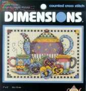 Dimensions 6877 Teatime Pansies