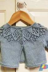 Meredith Baby Cardigan by Ruth Maddock English, Italian