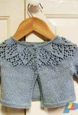 Meredith Baby Cardigan by Ruth Maddock English, Italian