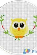 Daily Cross Stitch  - Decorative Owl