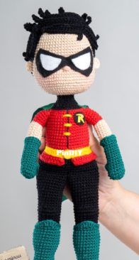 Meu Atelie Croche - Priscila de Oliveira - Batman and Robin - English Translated