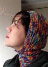 Hat with neck