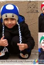 Damn it Janet lets crochet - Janet Carrillo - Mario Bros Mushroom Beanie -  Free