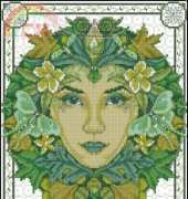 Green Goddess by Joan Elliott from The Ultimate Cross Stitch Collection