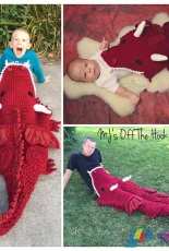 MJs Off The Hook Designs - Michelle Moore - Bulky and Quick Dragon Blanket - Russian Translated
