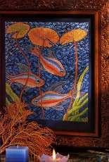 Rainbow Fish Firescreen by Jill Gordon from Cross Stitch Gold 17 XSD