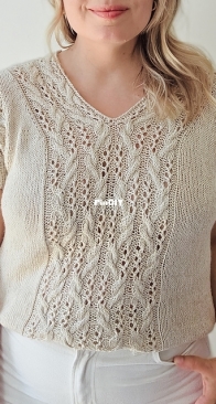 Laulu v-neck tee by Sari Nordlund