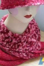 Pink Diamond Scarf by Karen Boykin /Yarn is My Metier-Free