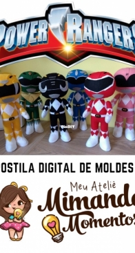 Meu Atelie Mimando Momentos - Giovana Bortolucci - Power Rangers  - Portuguese