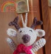 Loops and Threads Design Team - Crochet Reindeer Ornament