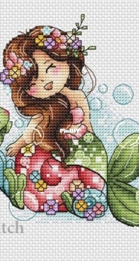 SA stitch - Little mermaid with a shell by Alexandra Zamorina XSD