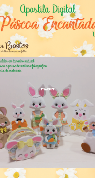 Atelie Juju Bastos - Jussara Bastos - Enchanted Easter Vol.1 - Pascoa Encantada Vol.1 - Portuguese