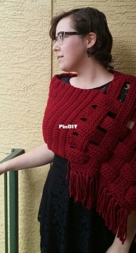 Blatant Hookery - Cassie McCall - Woven Lattice Shawl