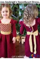 Sick lil Monkeys - Kelli Wohlgemuth - Princess Ansleighs Sweet Heart Dress - Size 2T/3T Girls