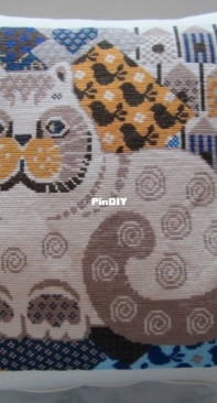 White russian cat cushion