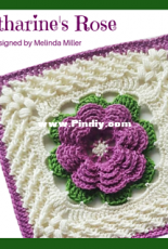 Melinda Miller - Katharines Rose Afghan Square - free