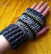 last minute fingerless mitts - Woolybear Designs