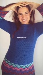 LG crochet - Sweater Arco Iris