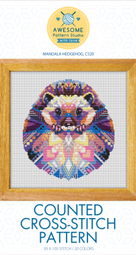 Awesome Pattern Studio - C520 - Mandala Hedgehog