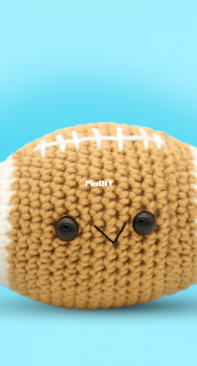 Stringy Ding Ding - Olive - Football Amigurumi - Free